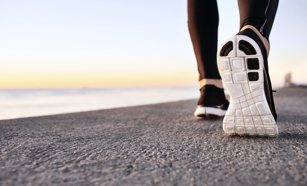 closeup-of-sport-shoes-on-concrete-path